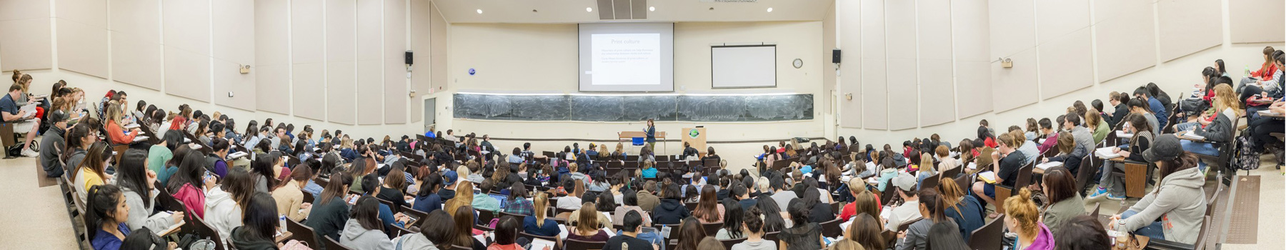 Students attending a lecture